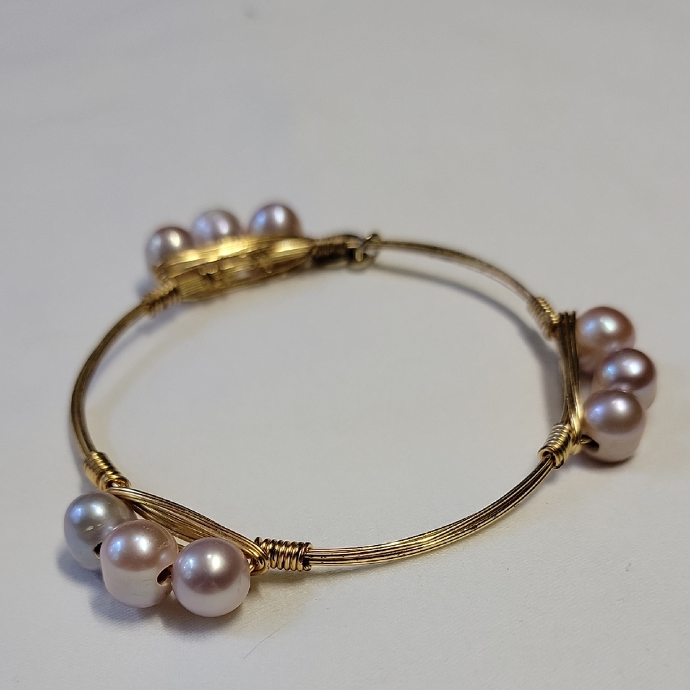 Bourbon and Bowties Pearl Bracelet